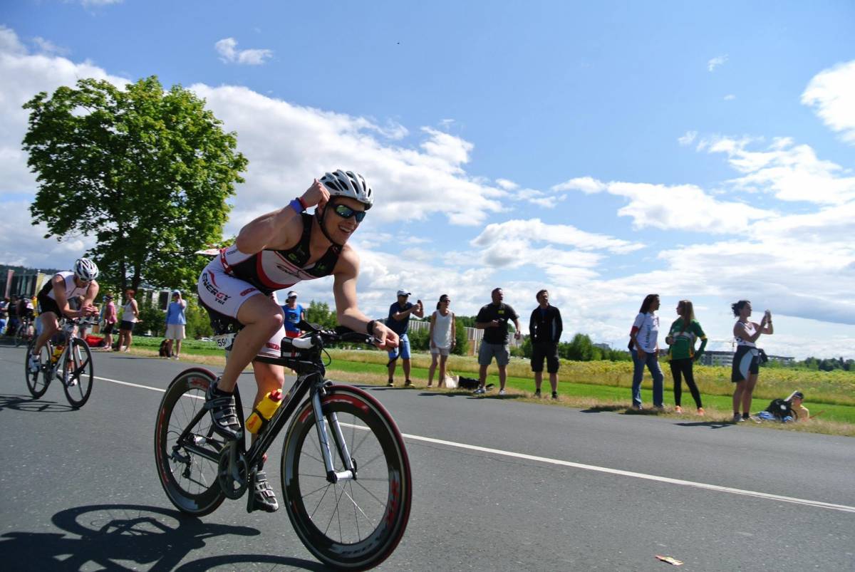 Rad fahren Triathlon