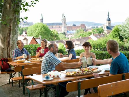 Auf dem Bierkeller in Bamberg