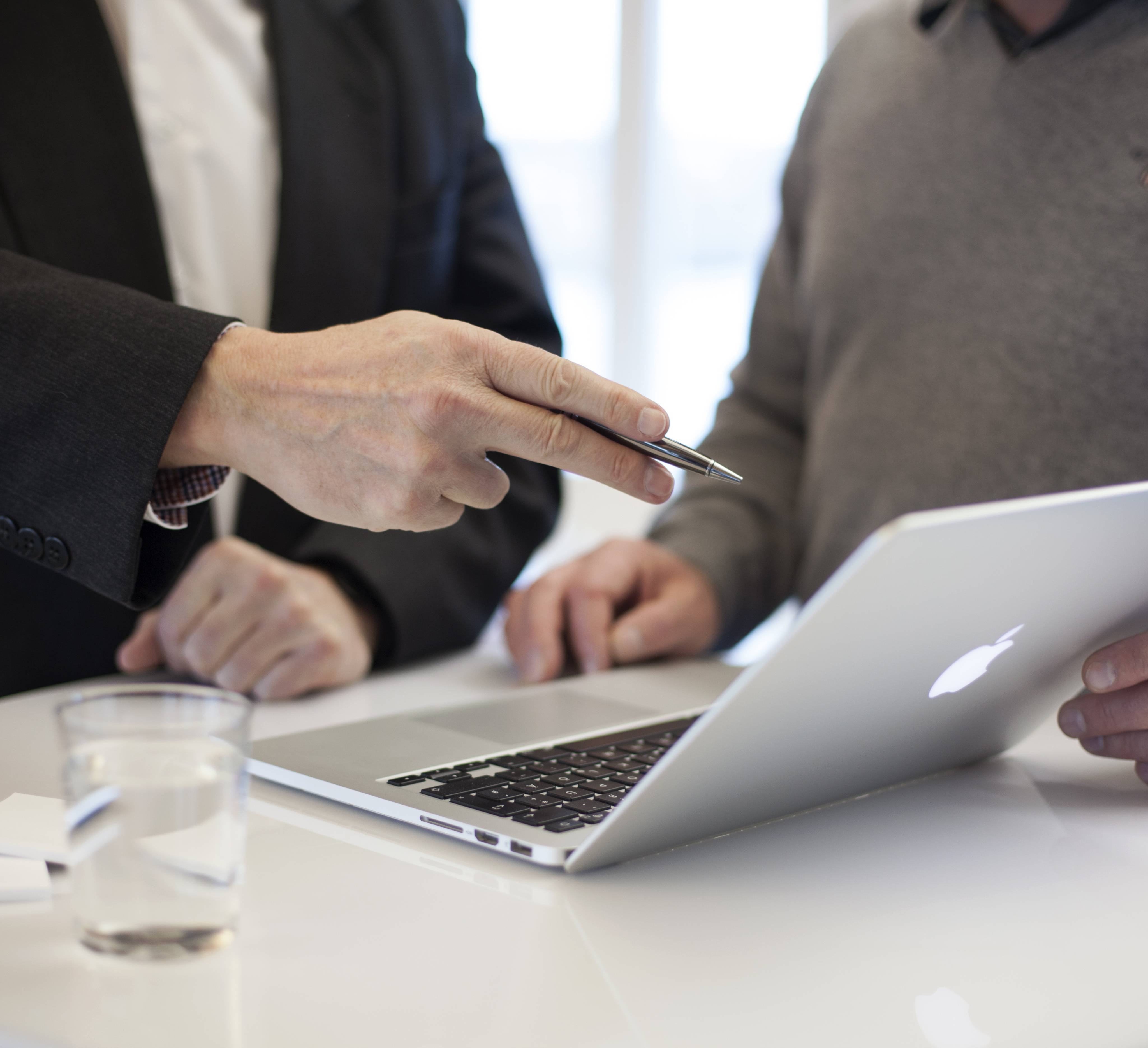 Besprechung mit MacBookPro