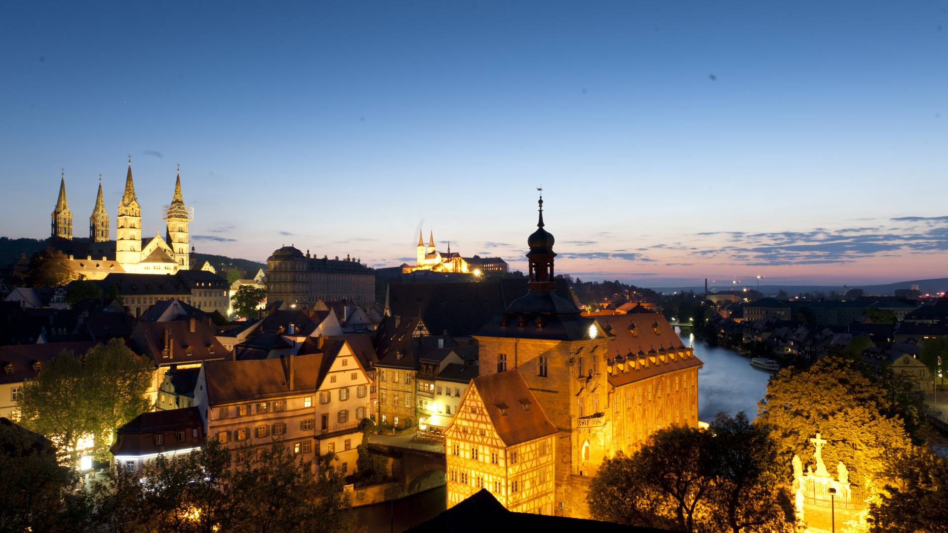 Abendstimmung über Bamberg